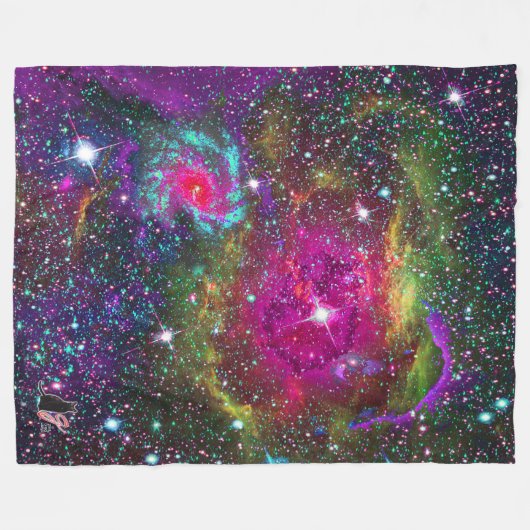 Atmosphärischer Star Field Fleece Blankon (Vorderseite (Horizontal))