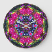 Atmosphärischer Stellar Kaleid Große Wanduhr (Vorderseite)