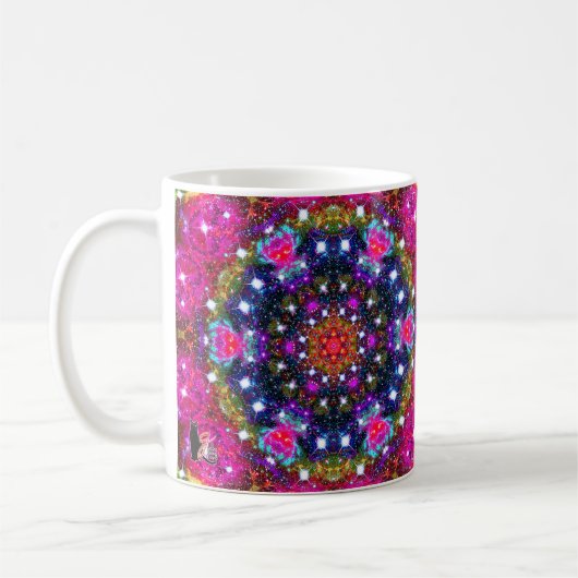 Atmosphärischer Stellar Kaleid Kaffeetasse (Links)