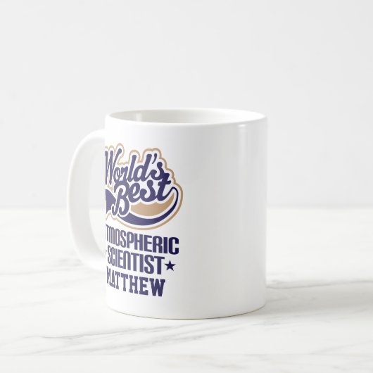 Atmosphärischer Wissenschaftler Kaffeetasse (Vorderseite Links)