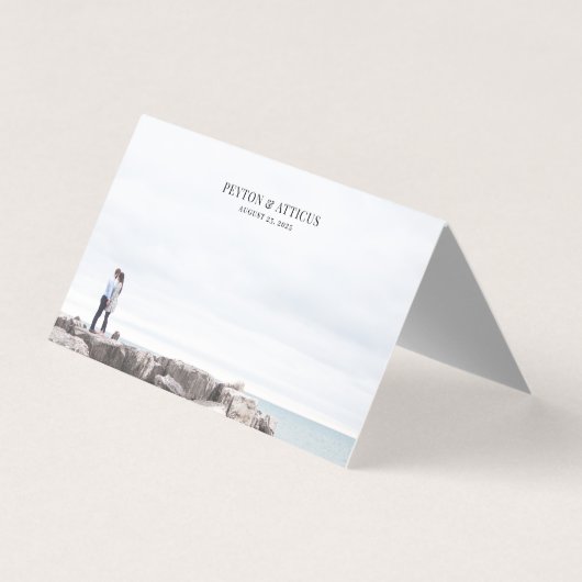 Atmosphere Foto Blank Space Event Platzkarte Visitenkarten (Vorderseite)