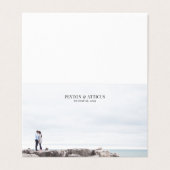 Atmosphere Foto Blank Space Event Platzkarte Visitenkarten (Außenseite Aufgefaltet)