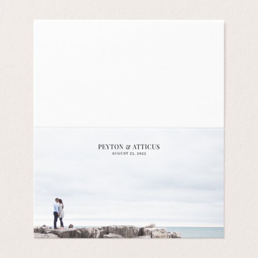 Atmosphere Foto Blank Space Event Platzkarte Visitenkarten (Außenseite Aufgefaltet)