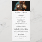 Atmosphere Skinny Vertical Wedding Program Programm (Vorderseite)