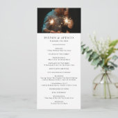 Atmosphere Skinny Vertical Wedding Program Programm (Stehend Vorderseite)