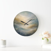 Atmospheric Fog Dial — Abstract Große Wanduhr (Zuhause)