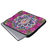 Atmospheric Zen Lotus Laptopschutzhülle (Vorne Knopf)