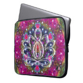 Atmospheric Zen Lotus Laptopschutzhülle (Vorderseite Links)