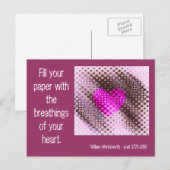 Atmung des Herzklopfes Postkarte (Vorne/Hinten)