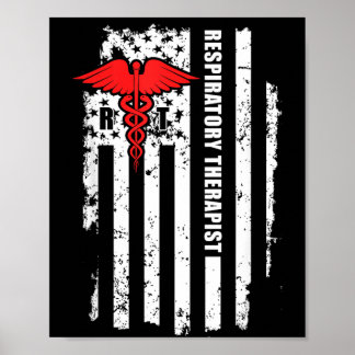 Atmung Thvibespist USA-Flagge Aamerikanische Thvib Poster