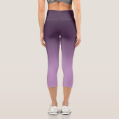 Atmung_Zone Lila Gradient Capri Leggings (Rückseite)
