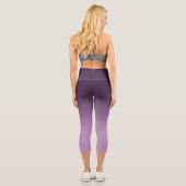Atmung_Zone Lila Gradient Capri Leggings (Rückseite)