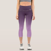 Atmung_Zone Lila Gradient Capri Leggings (Vorderseite)