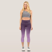 Atmung_Zone Lila Gradient Capri Leggings (Vorderseite)