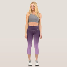 Atmung_Zone Lila Gradient Capri Leggings