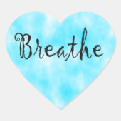 Atmungsakticker Herz-Aufkleber (Vorderseite)