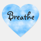 Atmungsakticker Herz-Aufkleber (Vorderseite)