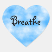 Atmungsakticker Herz-Aufkleber (Vorderseite)