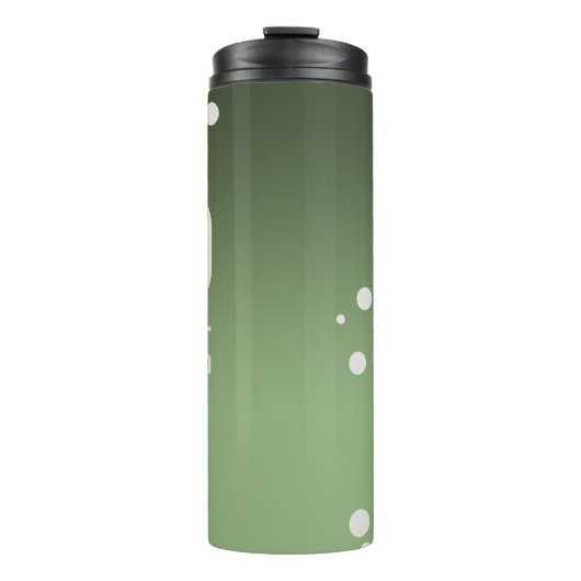 Atmungsgrüne Wärmeschwanzer Thermosbecher (Vorderseite)