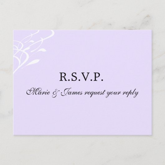 Atmungslose LightLavendel UAWG Postkarte (Vorderseite)