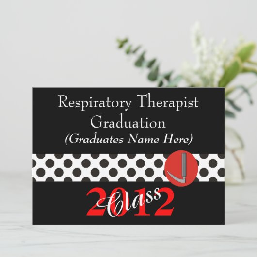 Atmungstherapeut-Abschluss-Einladungen 2012 Einladung (Stehend Vorderseite)