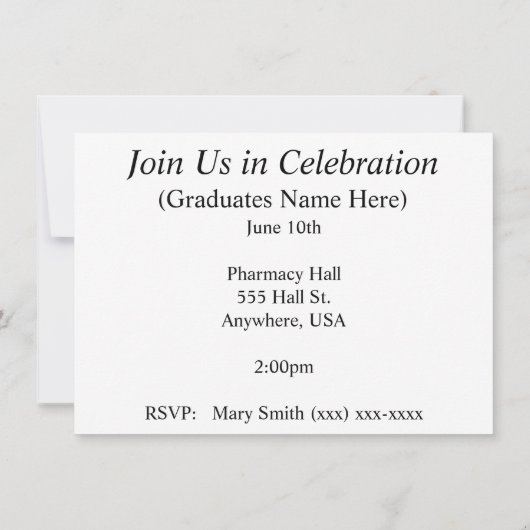 Atmungstherapeut-Abschluss-Einladungen Einladung (Rückseite)