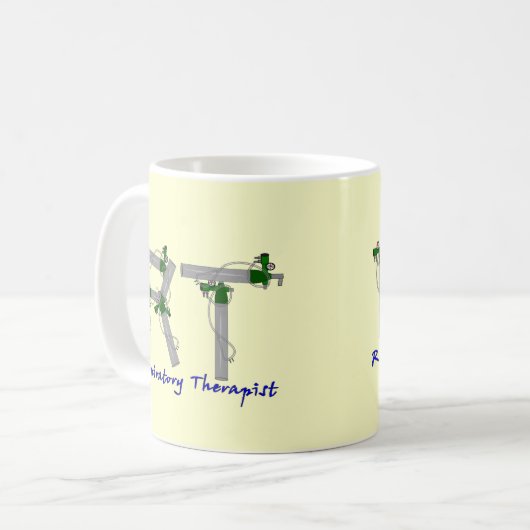 Atmungstherapeut-Geschenk-O2-Tankkonzeption Kaffeetasse (Vorderseite Links)