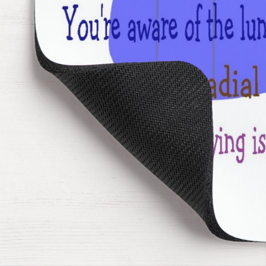 Atmungstherapeut-Geschenke Mousepad (Ecke)