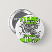 Atmungstherapeut Halloween Spinnennetz Design_ Button (Vorne & Hinten)