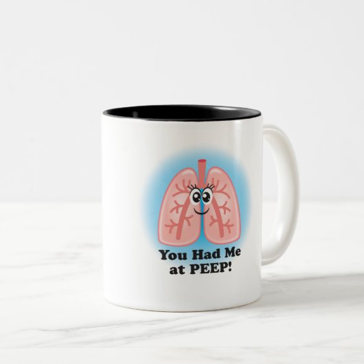 Atmungstherapeut-Kaffee-Tasse Zweifarbige Tasse (VorderseiteRechts)