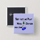 Atmungstherapeut-lustige Geschenke Button (Vorne & Hinten)