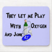 Atmungstherapeut-lustige Geschenke Mousepad (Vorne)