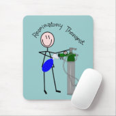 Atmungstherapeut-O2 u. Ambu-Taschen-Entwurf Mousepad (Mit Mouse)
