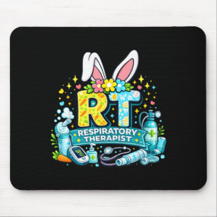Atmungstherapeut Osterhase lustiger RT Humor  Mousepad
