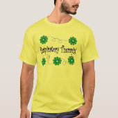 Atmungstherapeut-Retro Blumen-Entwurf T-Shirt (Vorderseite)