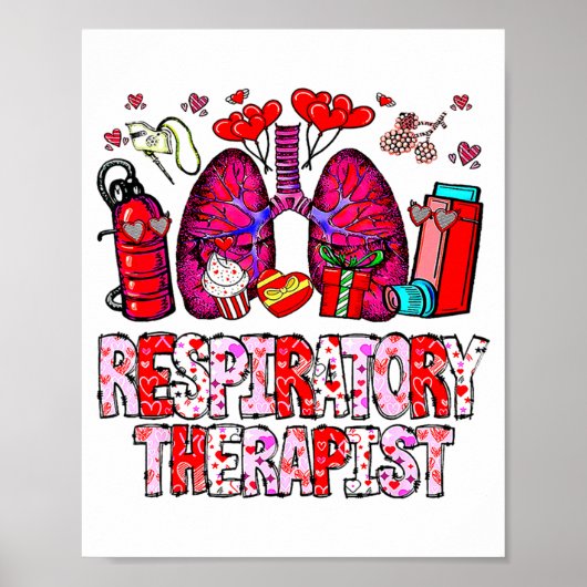 Atmungstherapeut Rt Lustiger Valentinstag Nurs Poster (Vorne)