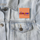 Atmungstherapeut Stickman Geschenke Button (Beispiel)