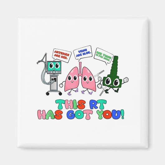 Atmungstherapeut Valentinstag-Design Lunge Magnet (Vorne)
