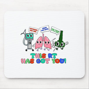 Atmungstherapeut Valentinstag Design Lunge Mousepad