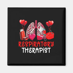 Atmungstherapeut Valentinstag-Job-Team-Schnitt Magnet