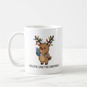 Atmungstherapeut Weihnachts-Rentier-Inhalator Kaffeetasse