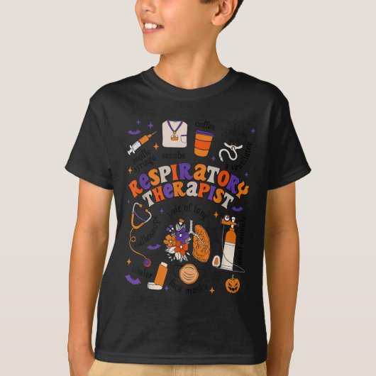 Atmungstherapeuten-Shirt Halloween Atmungstherapeu T-Shirt (Vorderseite)
