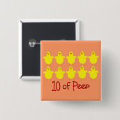 Atmungstherapie-Geschenke "10 des BLICKS" lustig Button (Vorne & Hinten)