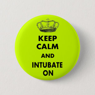 Atmungstherapie-Geschenke "behalten Ruhe und… " Button