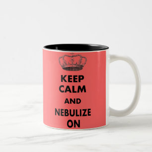 Atmungstherapie-Geschenke "behalten Ruhe und… " Zweifarbige Tasse