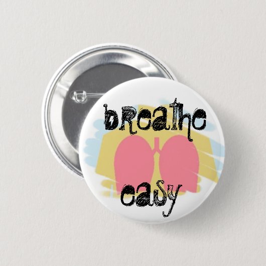 Atmungstherapie-Lungen atmen einfache Knopf Button (Vorne & Hinten)