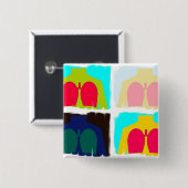 Atmungstherapie-Röntgenstrahl-Lunge-Knopf Button (Vorne & Hinten)