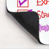 Atmungstherapie-Student--Heraus betont! Mousepad (Ecke)