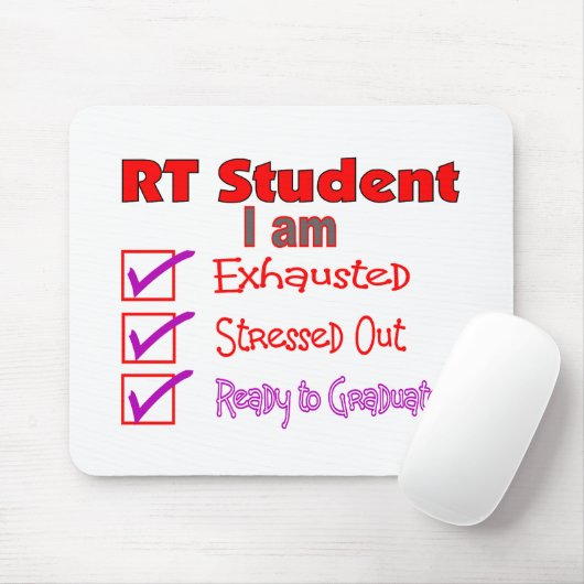 Atmungstherapie-Student--Heraus betont! Mousepad (Mit Mouse)