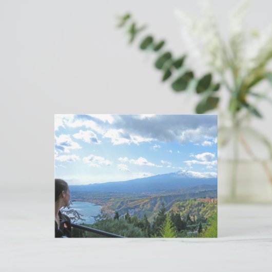 Ätna Ansicht Postkarte (Stehend Vorderseite)